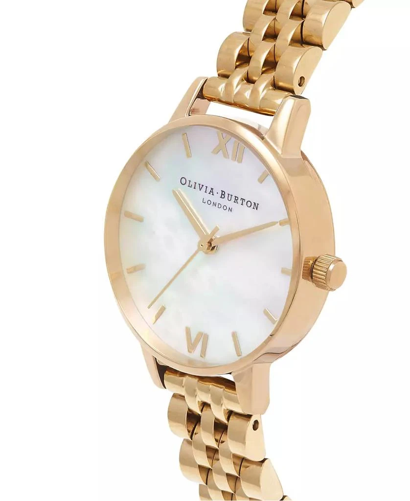 商品Olivia Burton|Women's Gold-Tone Stainless Steel Bracelet Watch 30mm,价格¥1136,第2张图片详细描述