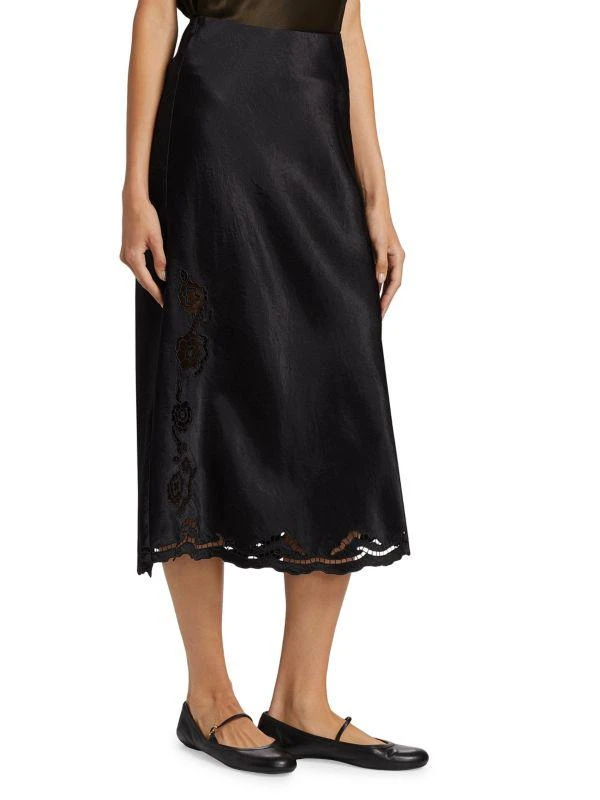 商品Rails|Anya Lace-Trim Midi Slip Skirt,价格¥797,第3张图片详细描述
