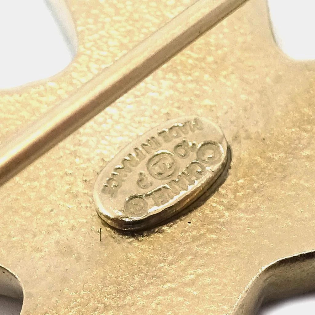 商品[二手商品] Chanel|Chanel CC Brooch Pin Gold 10P,价格¥6032,第3张图片详细描述