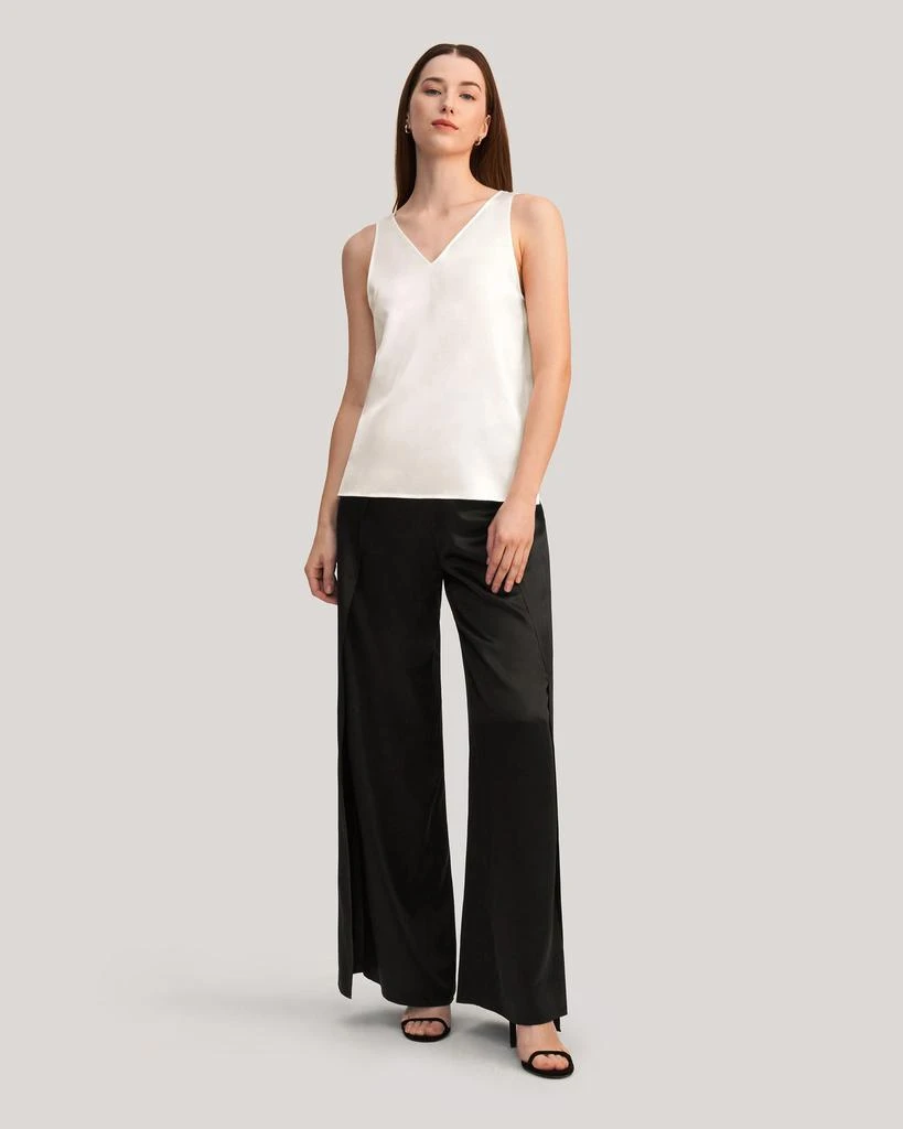 V-Neck Sleeveless Silk Tank Top 商品