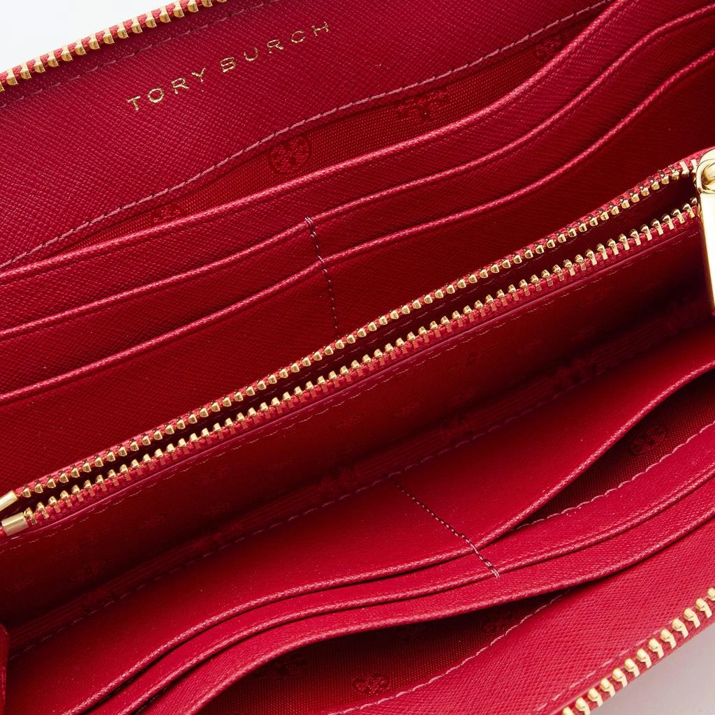 商品[二手商品] Tory Burch|Tory Burch Red Saffiano Leather Robinson Zip Around Wallet,价格¥813,第2张图片详细描述