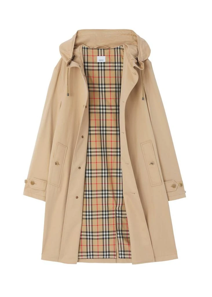 商品Burberry|Cotton gabardine hooded car coat,价格¥18506,第4张图片详细描述