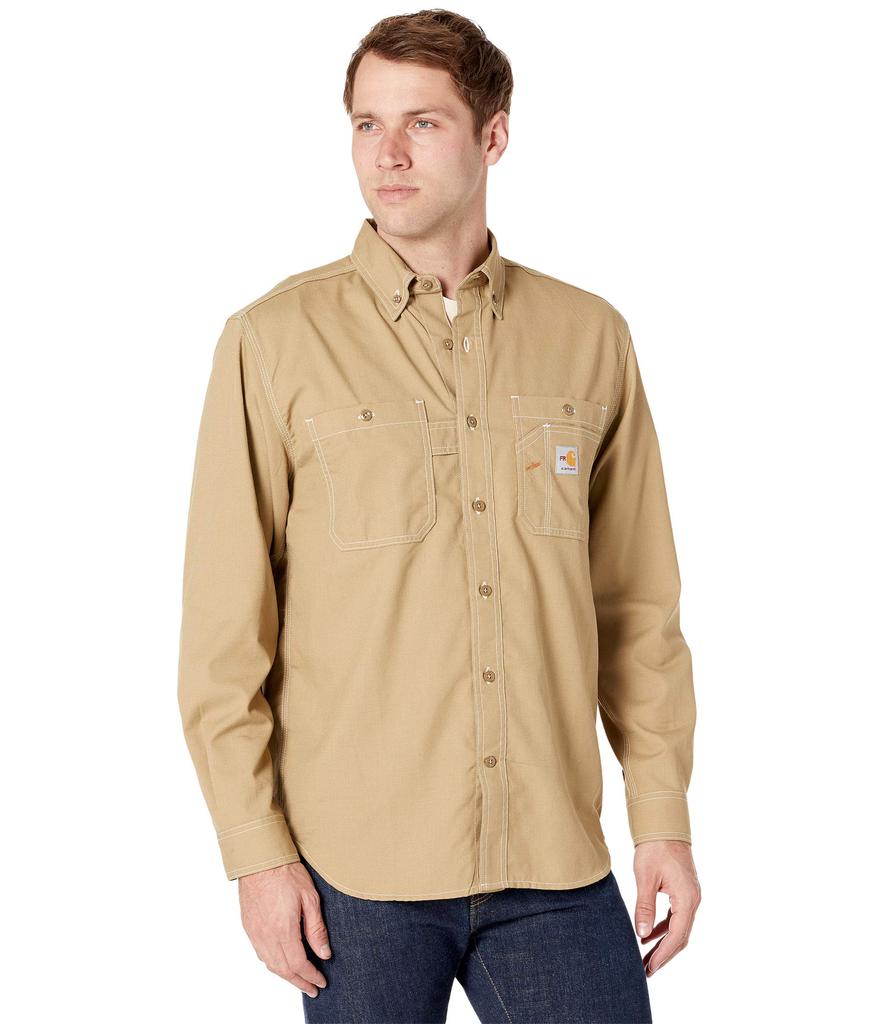 Flame-Resistant Force Original Fit Lightweight Long Sleeve Button Front Shirt商品第1张图片规格展示