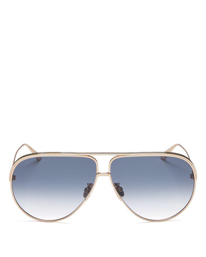 Women's Pilot Sunglasses, 65mm商品第3张图片规格展示
