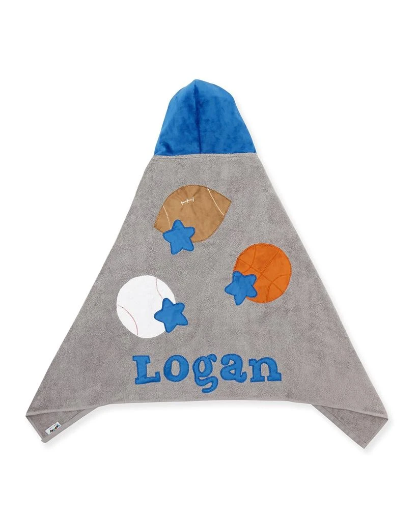 商品Boogie Baby|Personalized Good Sport Hooded Towel, Gray/Blue,价格¥434,第2张图片详细描述