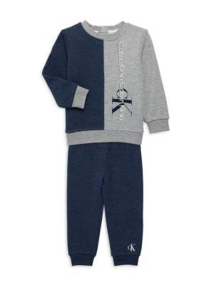 商品Calvin Klein|​Baby Boy’s 2-Piece Crewneck Sweatshirt & Joggers Set,价格¥113,第1张图片