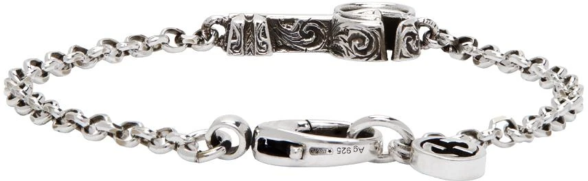商品Gucci|Silver Double G Key Bracelet,价格¥2173,第4张图片详细描述