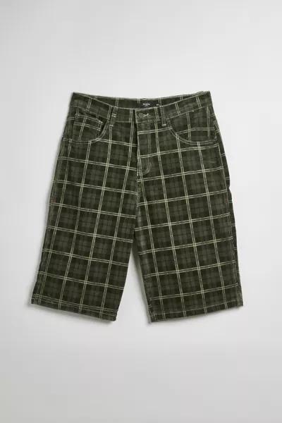 Shop Jaded London Brooklyn Longline Plaid Cord Short on Sale at