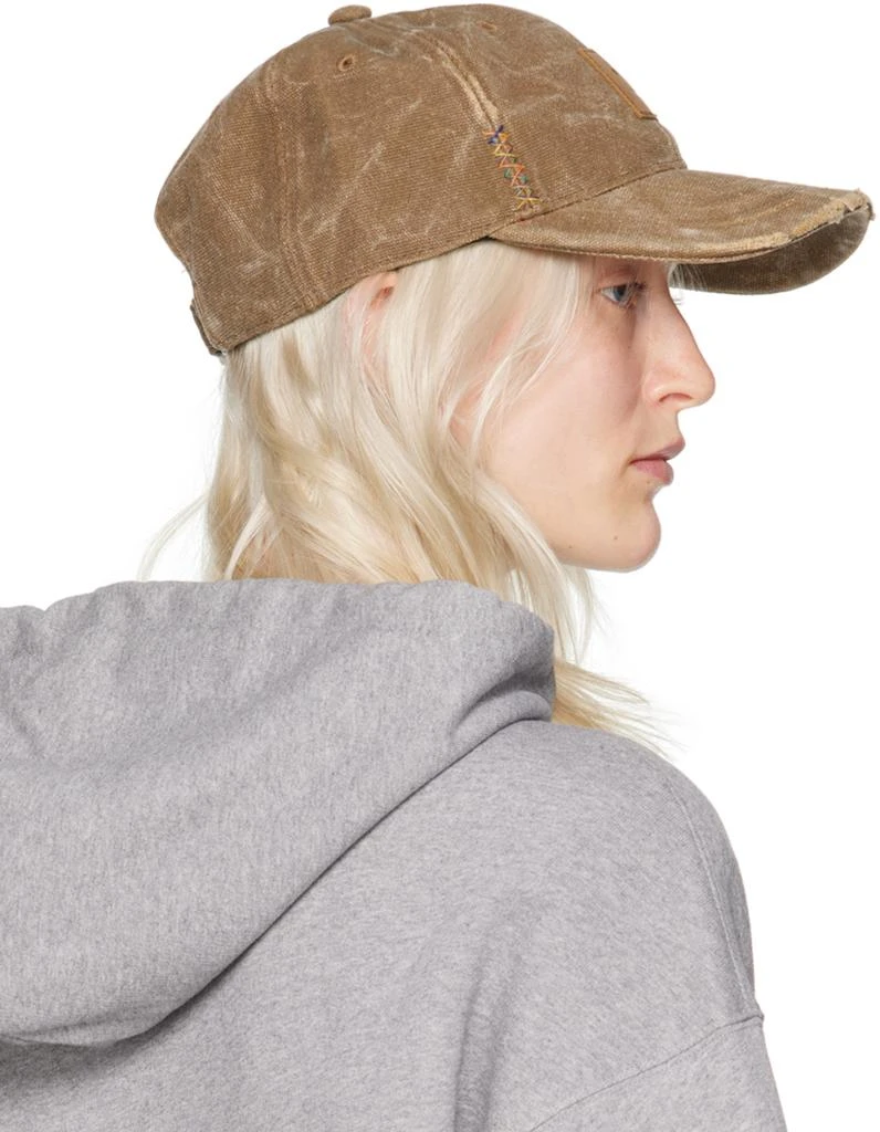 商品Acne Studios|Brown Leather Face Patch Cap,价格¥811,第3张图片详细描述