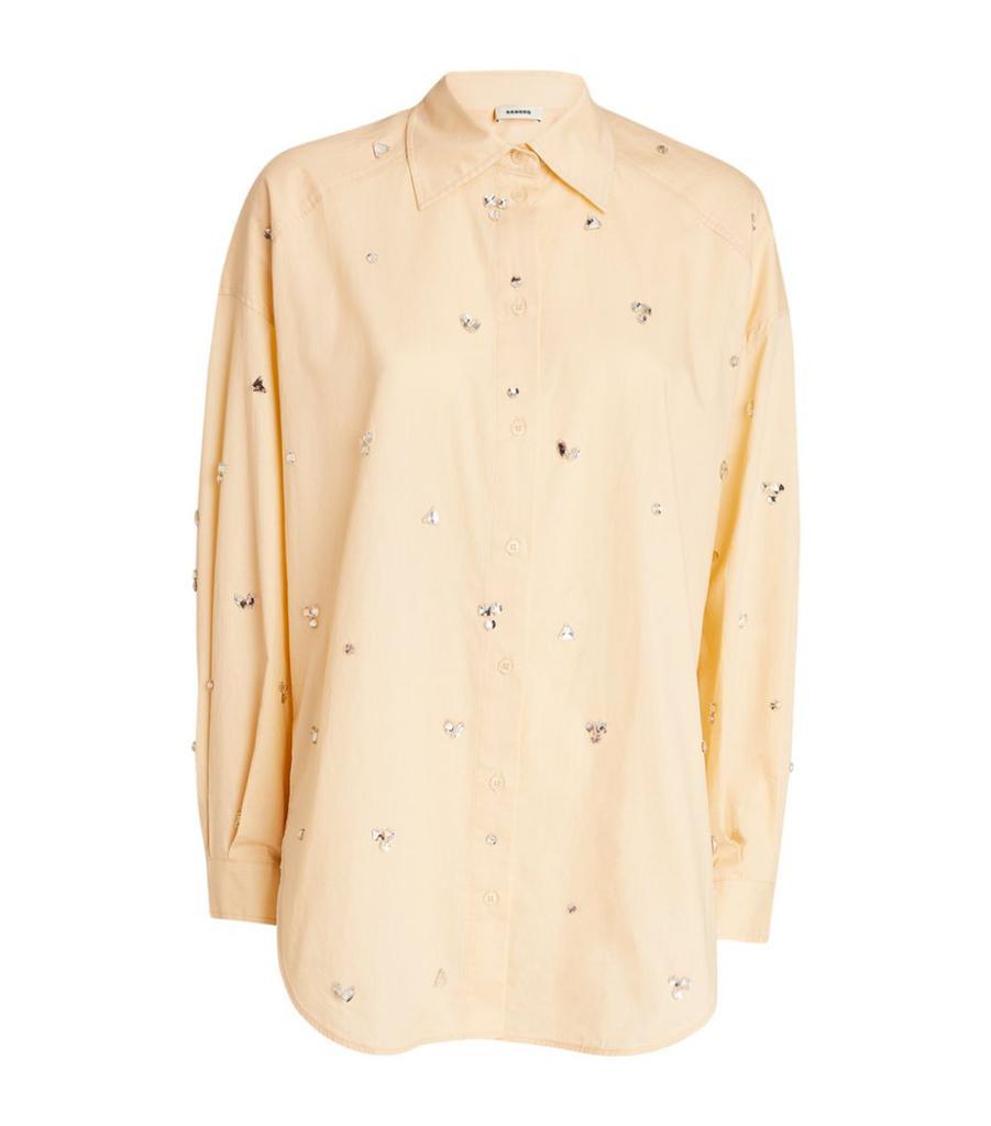 商品Sandro|Embellished Oversized Shirt,价格¥2634,第1张图片