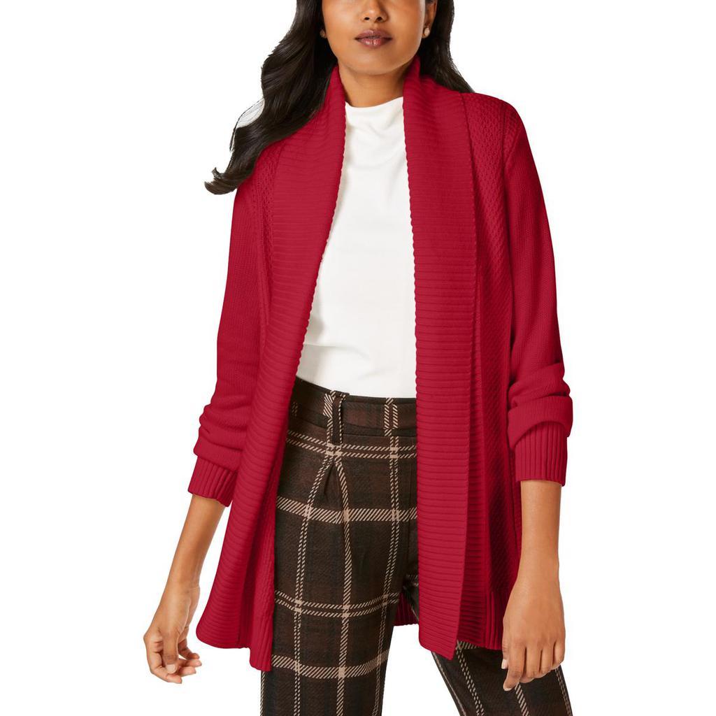 商品Charter Club|Charter Club Womens Shawl Collar Open Front Cardigan Sweater,价格¥125,第1张图片
