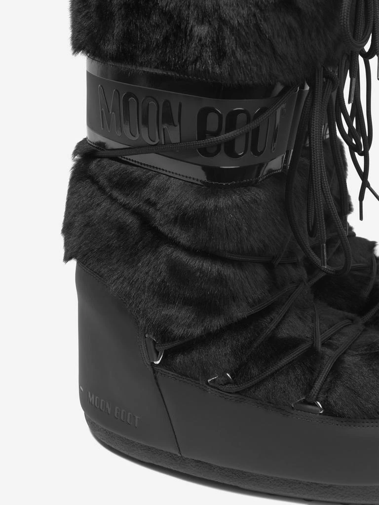 商品Moon Boot|Moon Boot Kids Icon Faux Fur Snow Boots in Black,价格¥2397,第3张图片详细描述