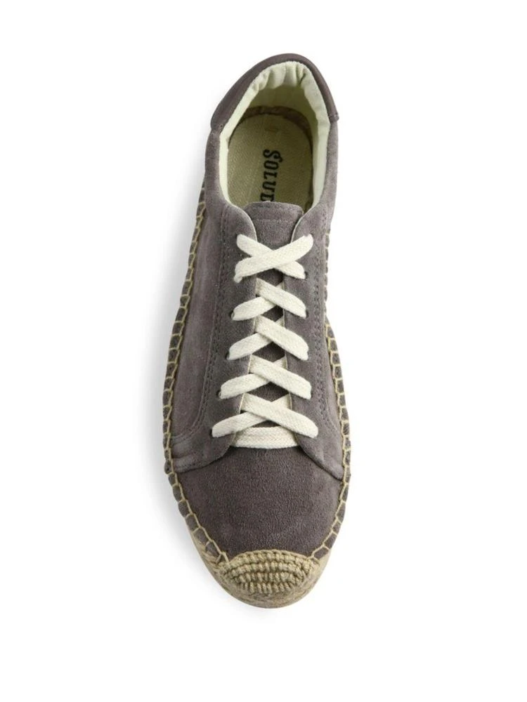 商品Soludos|Canvas Lace-Up Espadrille Platform Sneakers,价格¥478,第4张图片详细描述