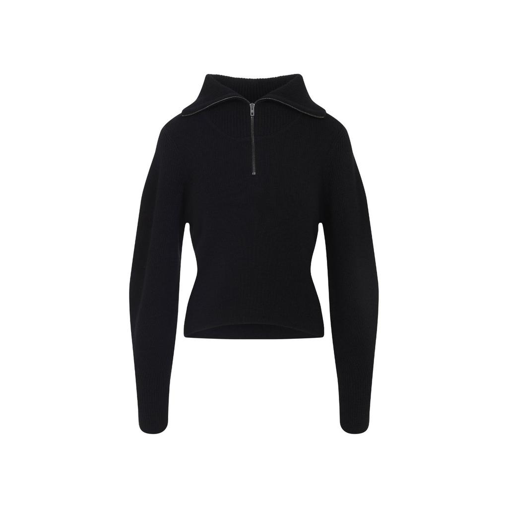 エムラクール Shop Lemaire High Neck Half-Zipped Jumper on Sale at
