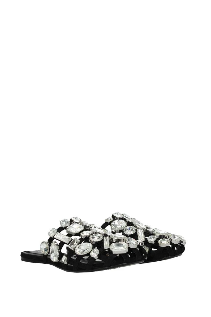 商品Alexander Wang|Sandals crystal amelia Suede Black,价格¥3174,第2张图片详细描述