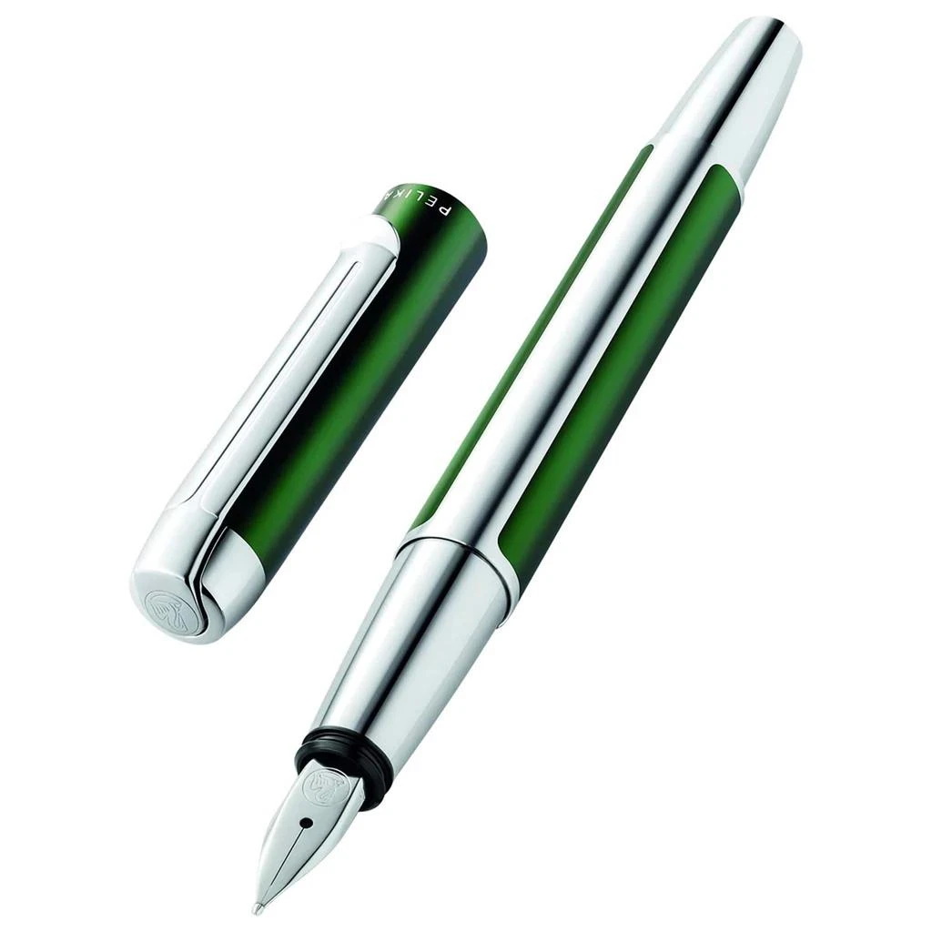 商品Pelikan|Pelikan Fountain Pen - Pura P40 Deep Green Aluminum Barrel, Fine Steel Nib | 817493,价格¥1131,第3张图片详细描述
