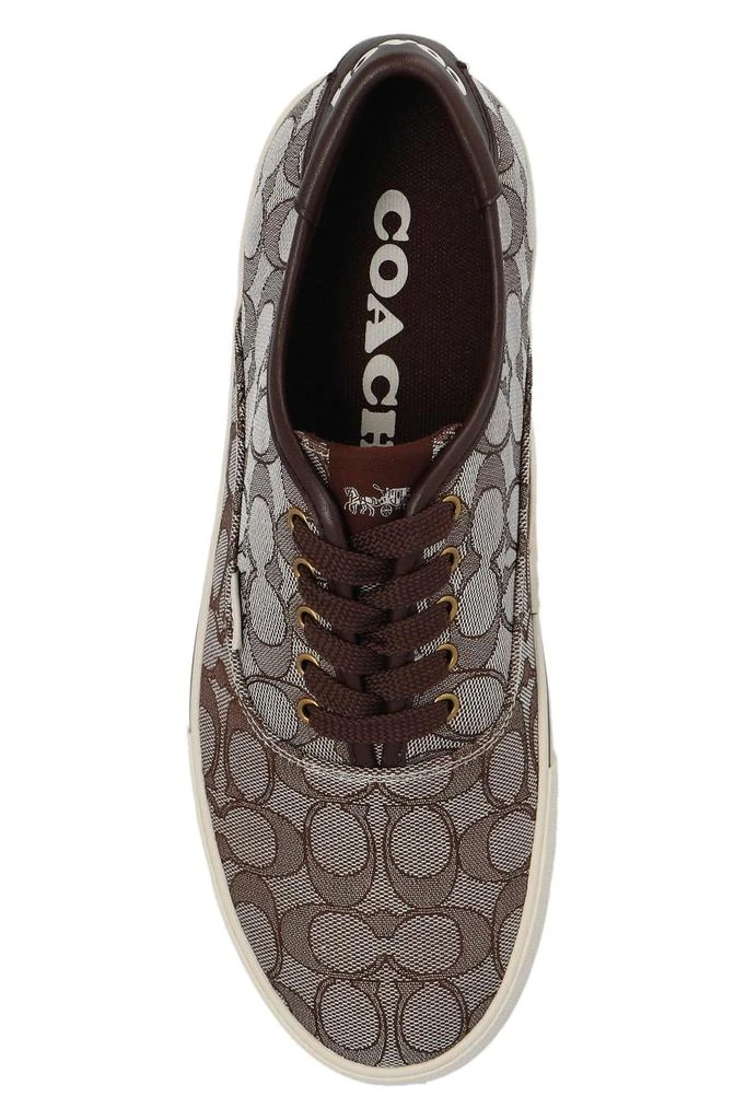 商品Coach|Coach Skate Signature Jacquard Lace-Up Sneakers,价格¥733,第4张图片详细描述