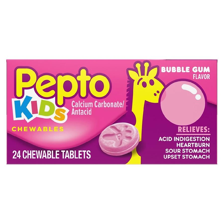 商品Pepto Kids|Chewable Tablets Bubble Gum,价格¥82,第1张图片