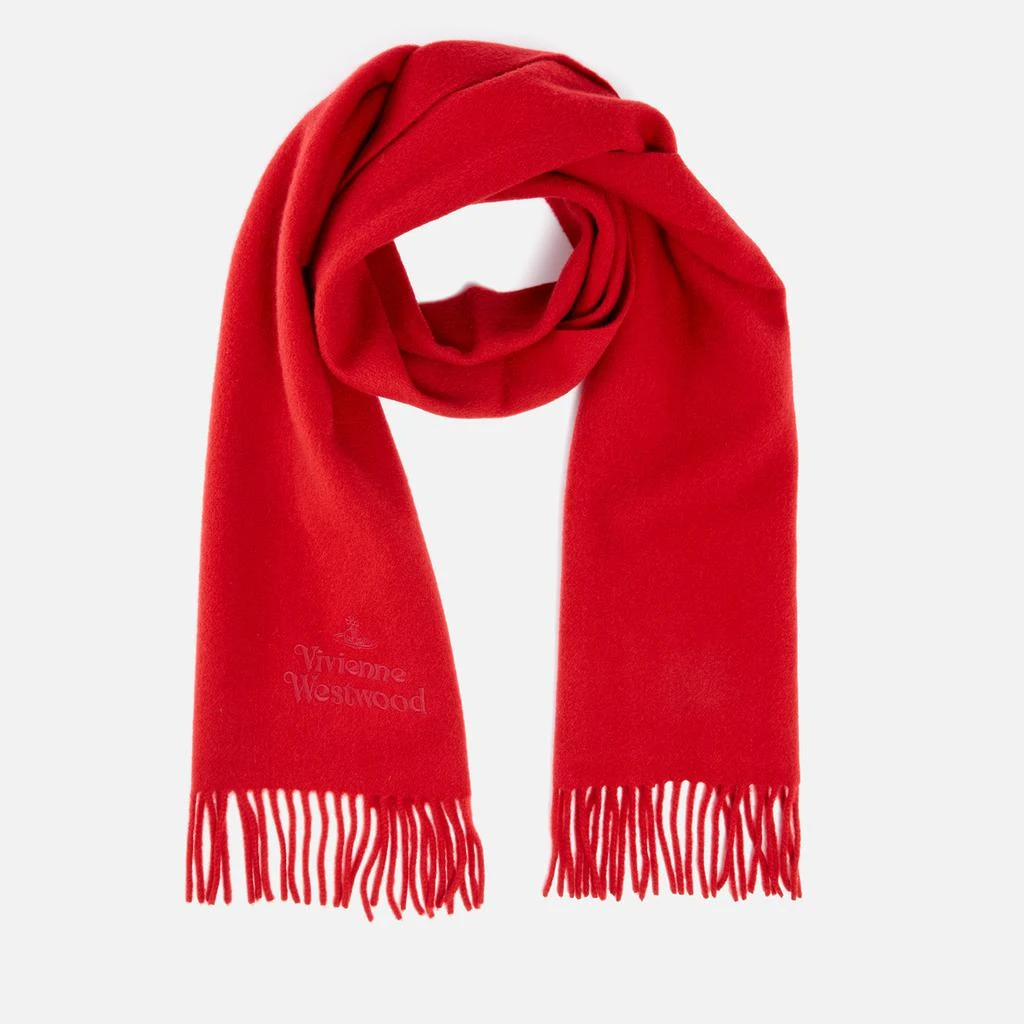 商品Vivienne Westwood|Vivienne Westwood Embroidered Wool Logo Scarf,价格¥993,第1张图片