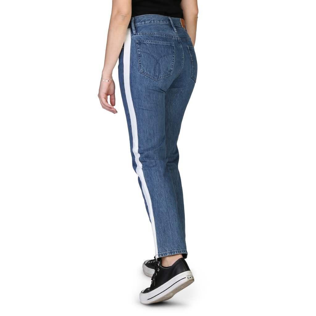 商品Calvin Klein|Calvin Klein Cotton Solid Color Jeans,价格¥626,第4张图片详细描述