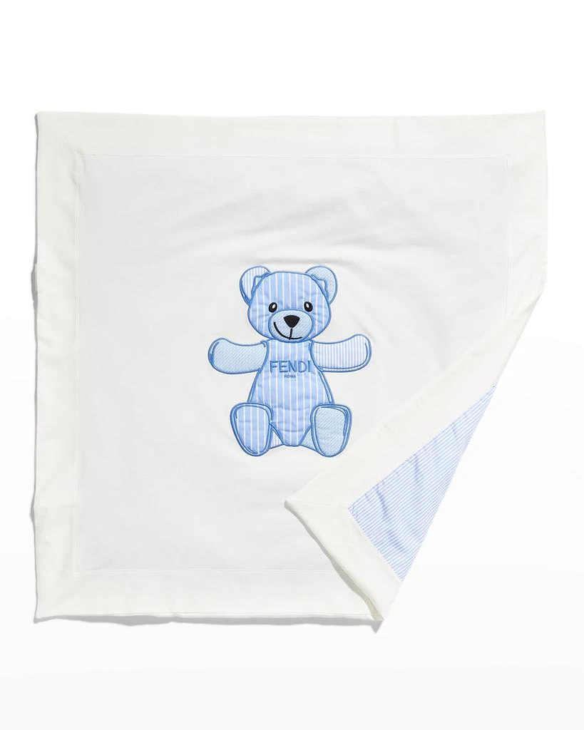 商品Fendi|Kid's Large Bear Logo Baby Blanket,价格¥1807,第1张图片