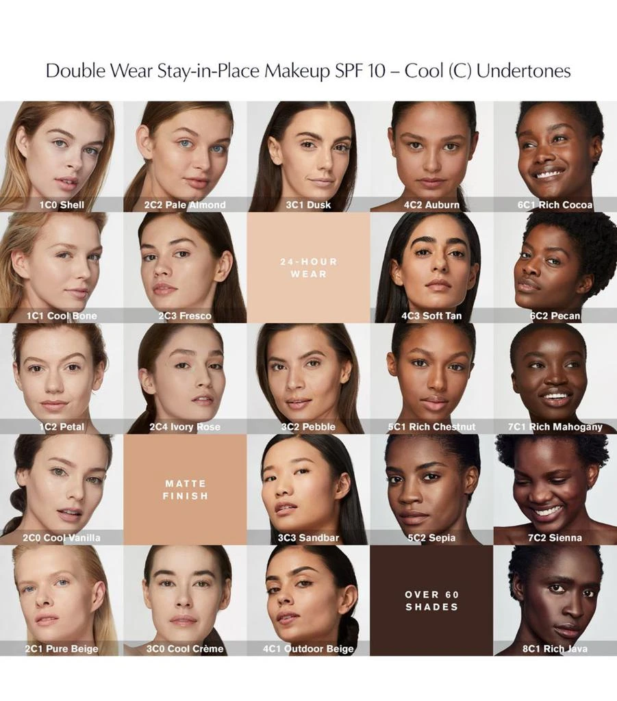 商品Estée Lauder|Double Wear Stay-in-Place Foundation SPF 10,价格¥428,第3张图片详细描述