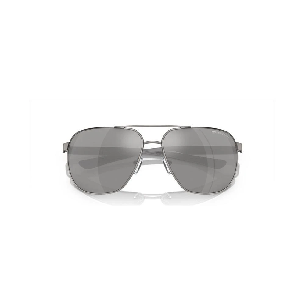 商品Armani Exchange|Men's Polarized Sunglasses, Mirror AX2047S,价格¥794,第5张图片详细描述