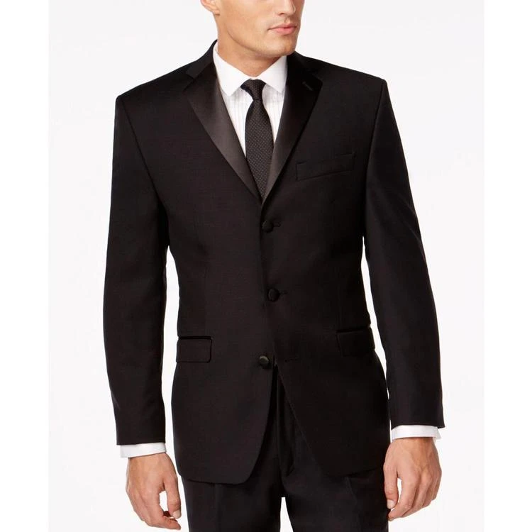 商品Calvin Klein|Black Three-Button Slim-Fit Tuxedo,价格¥1465,第4张图片详细描述
