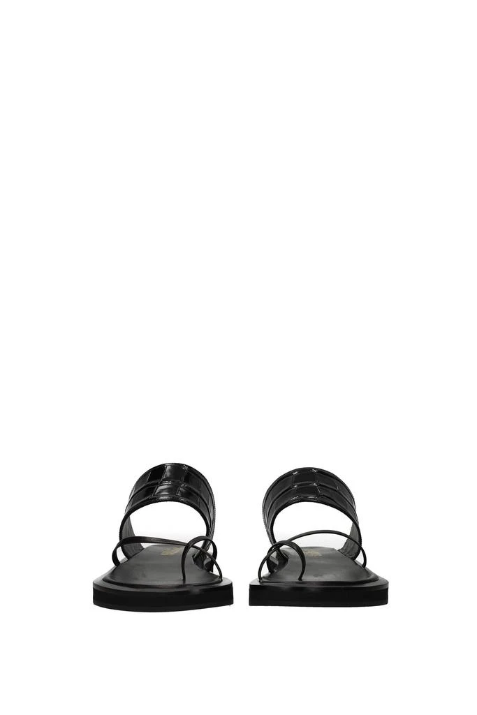 商品Paris Texas|Slippers and clogs Leather Black,价格¥1584,第3张图片详细描述