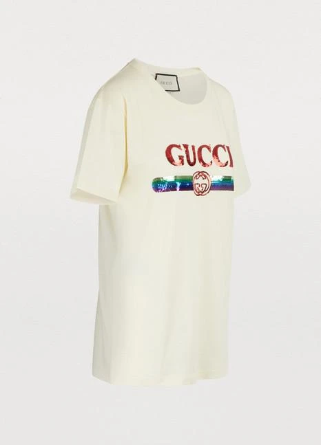 商品Gucci|Sequined LogoT恤,价格¥6464,第3张图片详细描述