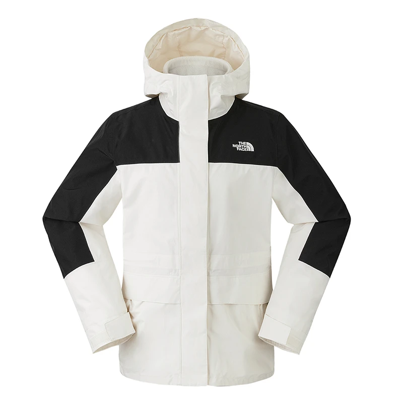商品[国内直发] The North Face|北面  城市户外系列 Elements抓绒内胆三合一保暖户  FW24 防水防泼水保暖冲锋衣 女款 沙丘白,价格¥1946,第3张图片详细描述