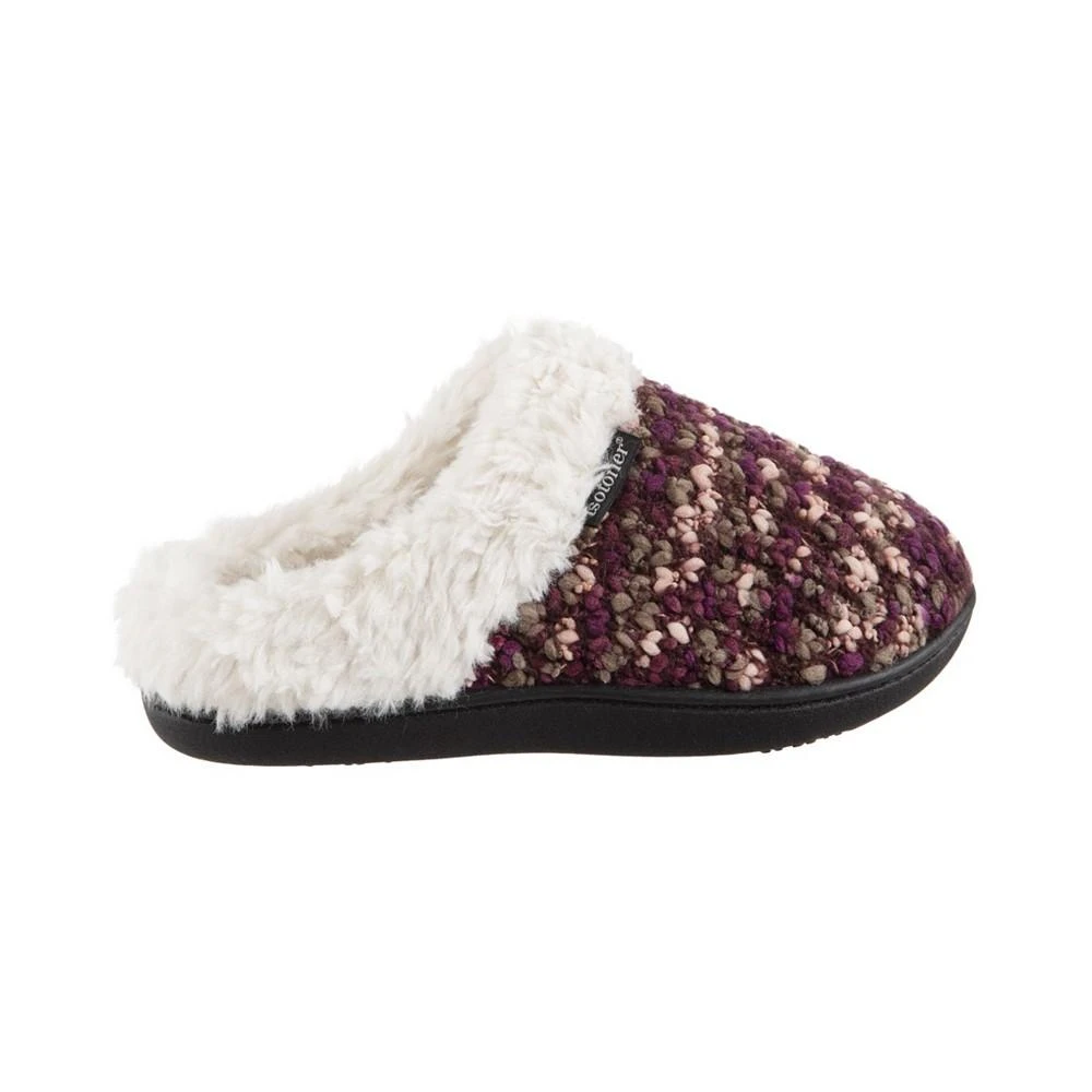 商品Isotoner Signature|Women's Sweater Chunky Knit Amanda Hoodback Slippers,价格¥225,第2张图片详细描述