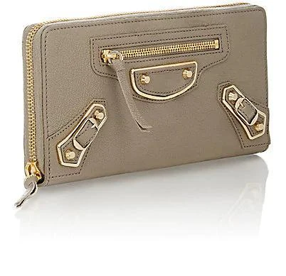 商品Balenciaga|Metallic Edge Zip-Around Continental Wallet,价格¥5584,第2张图片详细描述