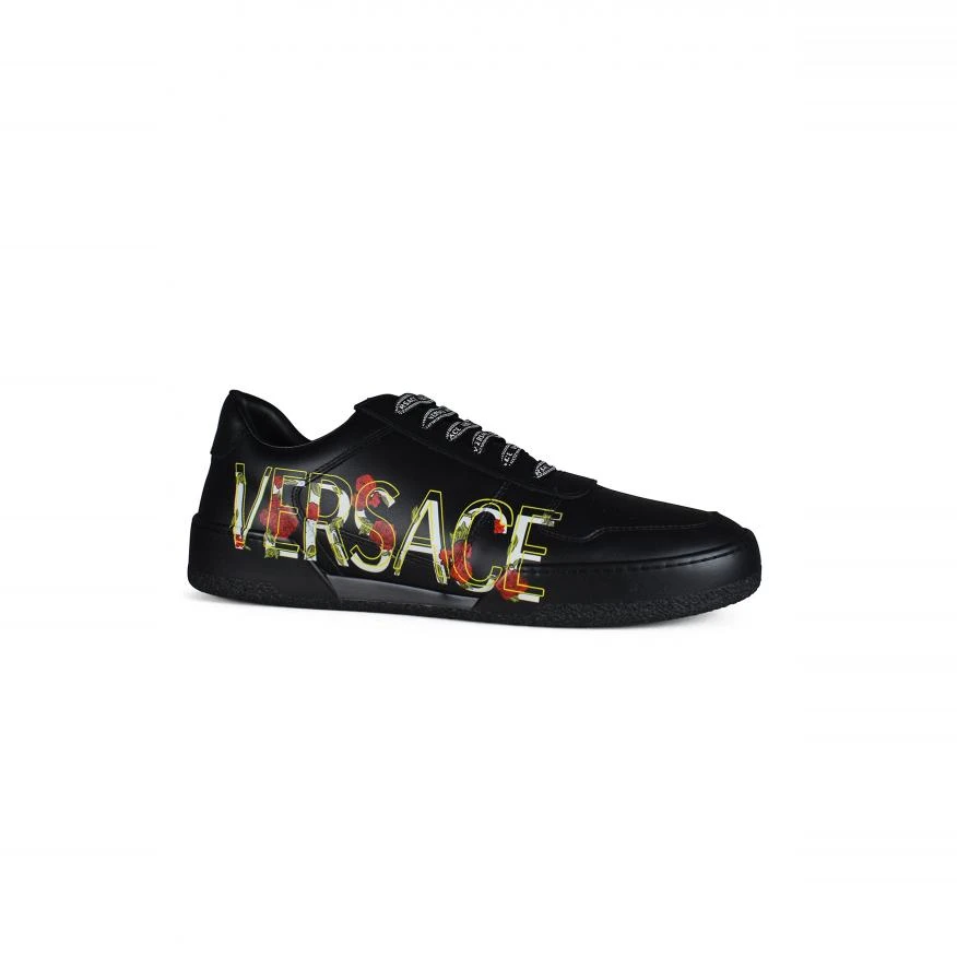 【特惠6.9折】包邮包税【预售7天发货】 VERSACE 男士 休闲运动鞋 Sneakers Black Floral 5624 DSU7843 DV26G D41M  商品