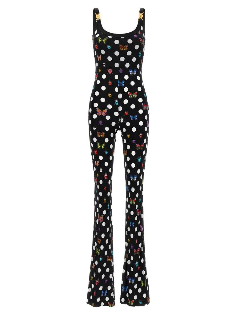 商品Versace|La Vacanza Capsule One-Piece Jumpsuit Jewelry Black,价格¥8200,第1张图片