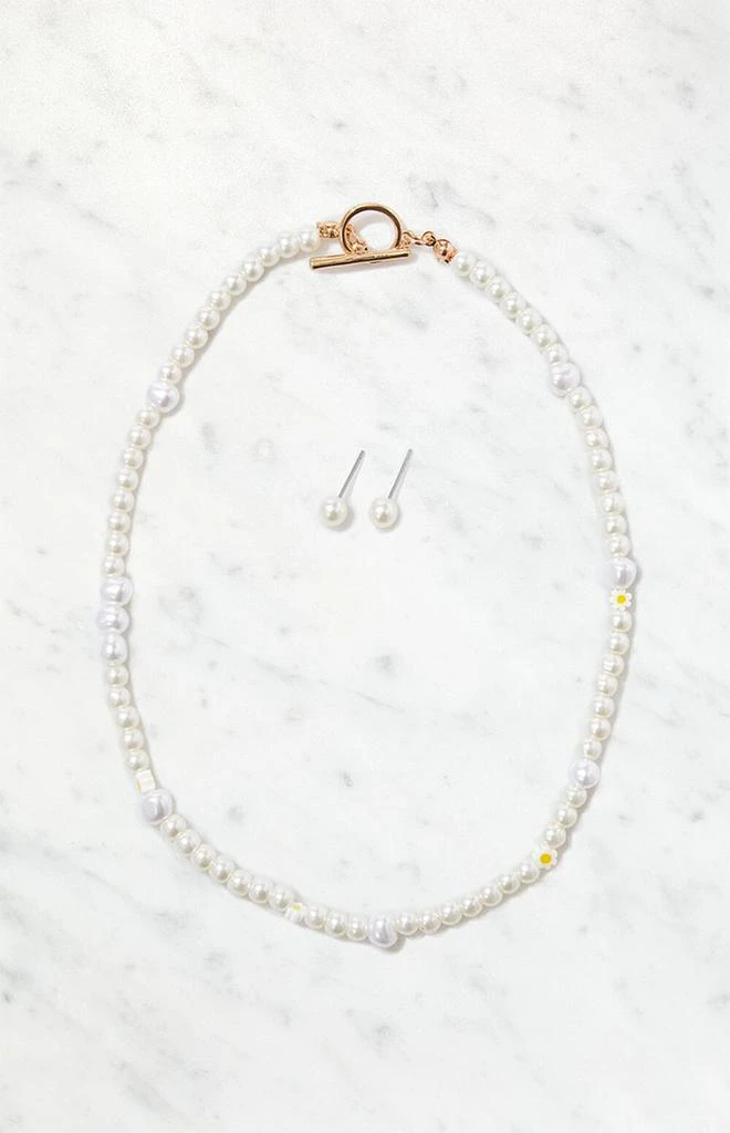 商品LA Hearts|Pearl Necklace & Earring Pack,价格¥92,第1张图片