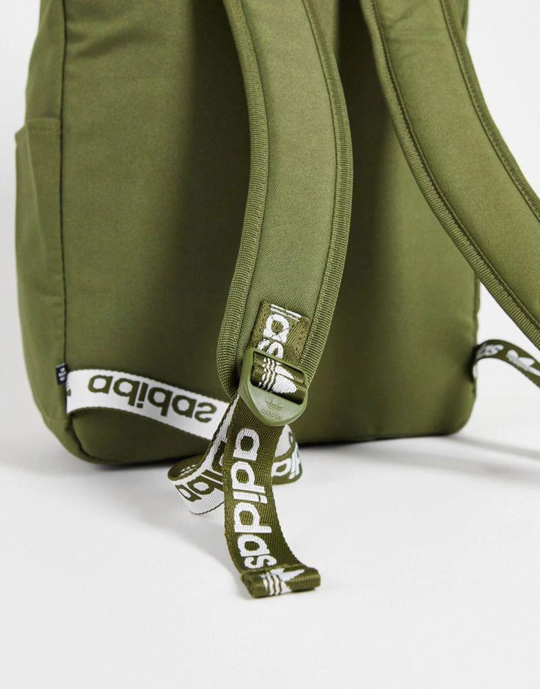 商品Adidas|adidas Originals adicolor Trefoil backpack in focus olive,价格¥175,第4张图片详细描述