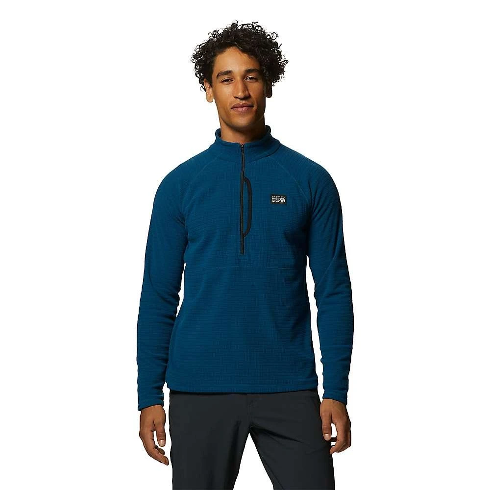 商品Mountain Hardwear|Mountain Hardwear Men's Summit Grid Half Zip Top,价格¥505,第1张图片详细描述