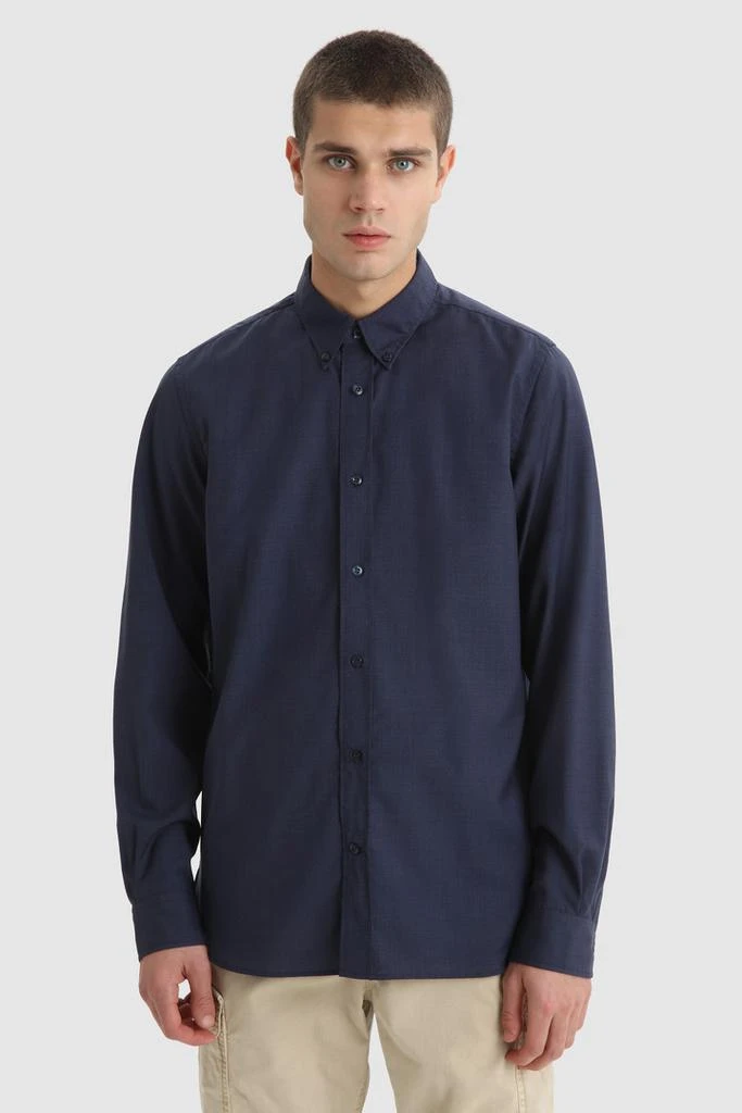 商品Woolrich|Solid Merino Cool Wool Shirt,价格¥1177,第1张图片