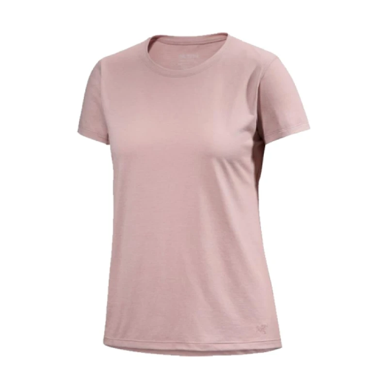 商品Arc'teryx|ARC TERYX始祖鸟 TAEMA CREW 女士短袖淡粉色T恤,价格¥739,第1张图片