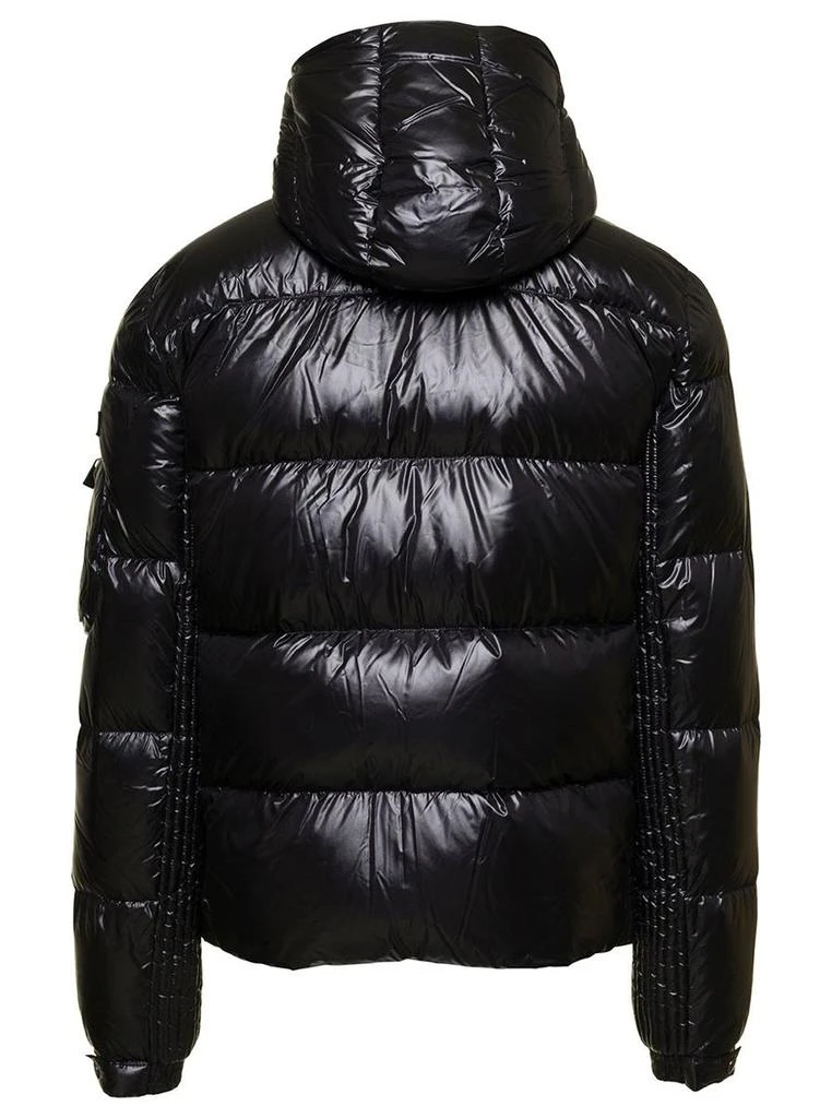 商品TATRAS|'Belbo' Black Down Jacket with Logo Patch and Patch Pocket on Sleeve in Shiny Nylon Man,价格¥3259,第2张图片详细描述
