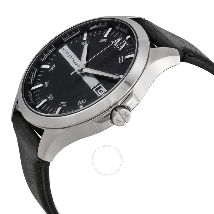 商品Armani Exchange|Armani AX Exchange Whitman Black Dial Black Leather Men's Watch AX2101,价格¥670,第2张图片详细描述