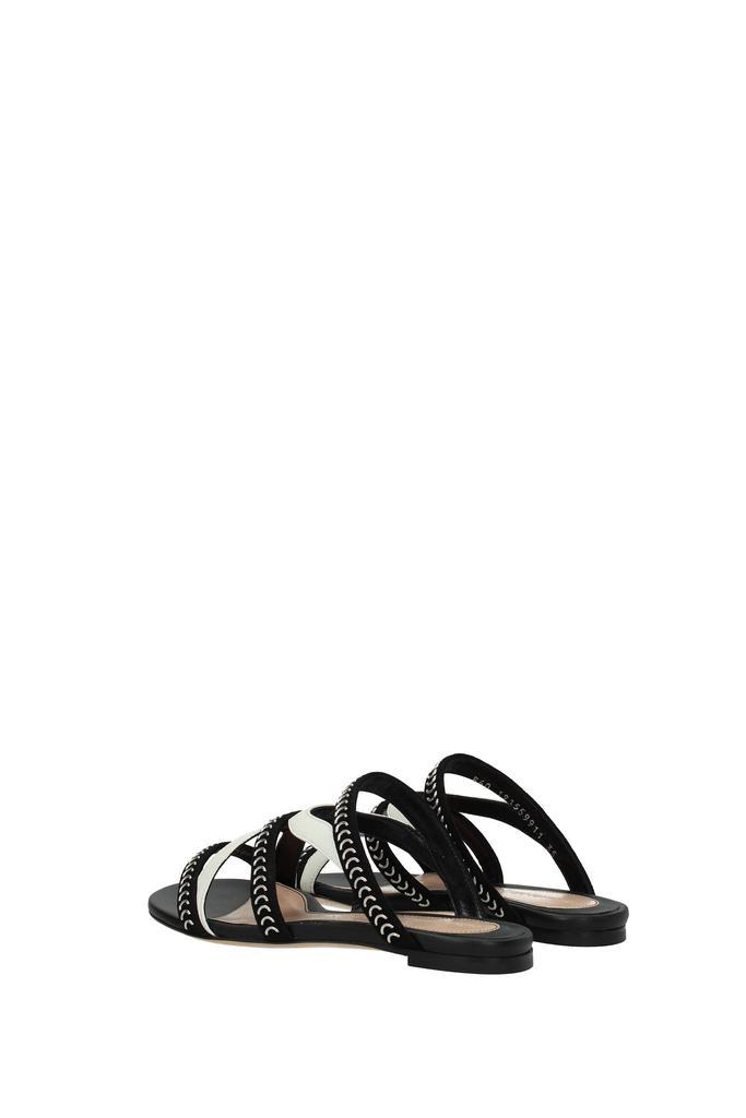 商品Alexander McQueen|Sandals Suede Black White,价格¥2020,第6张图片详细描述