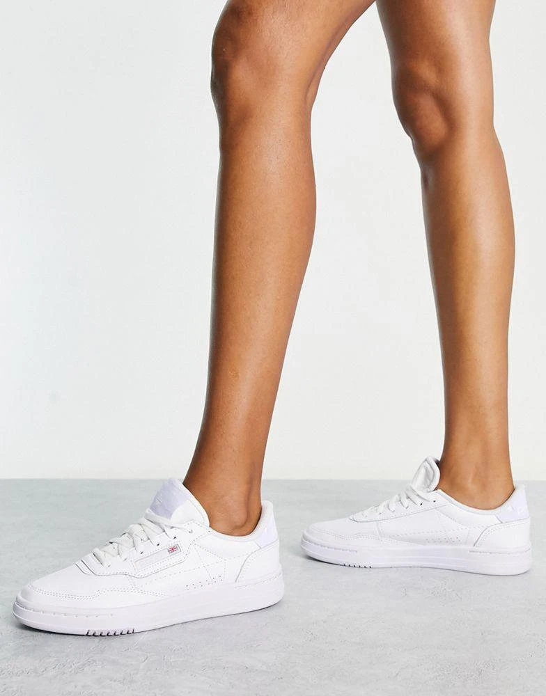 商品Reebok|Reebok Court Peak trainers in white and lilac,价格¥318,第4张图片详细描述