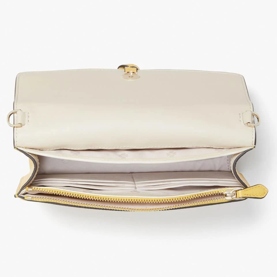 商品Kate Spade|Kate Spade New York Women's Knott Pebbled Flap Cross Body Bag - Morning Light,价格¥1075,第5张图片详细描述