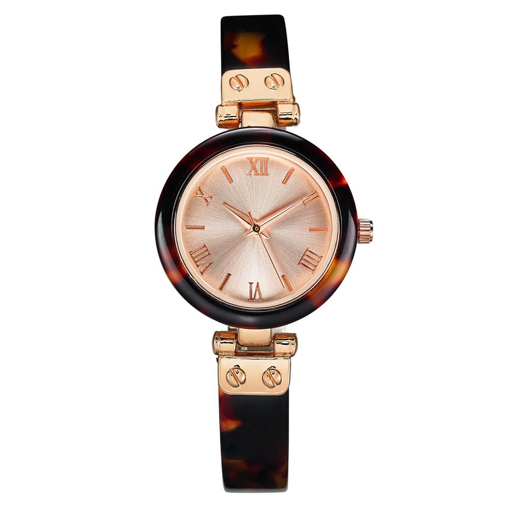 Women's Tort-Look Resin Bangle Bracelet Watch 30mm, Created for Macy's商品第1张图片规格展示