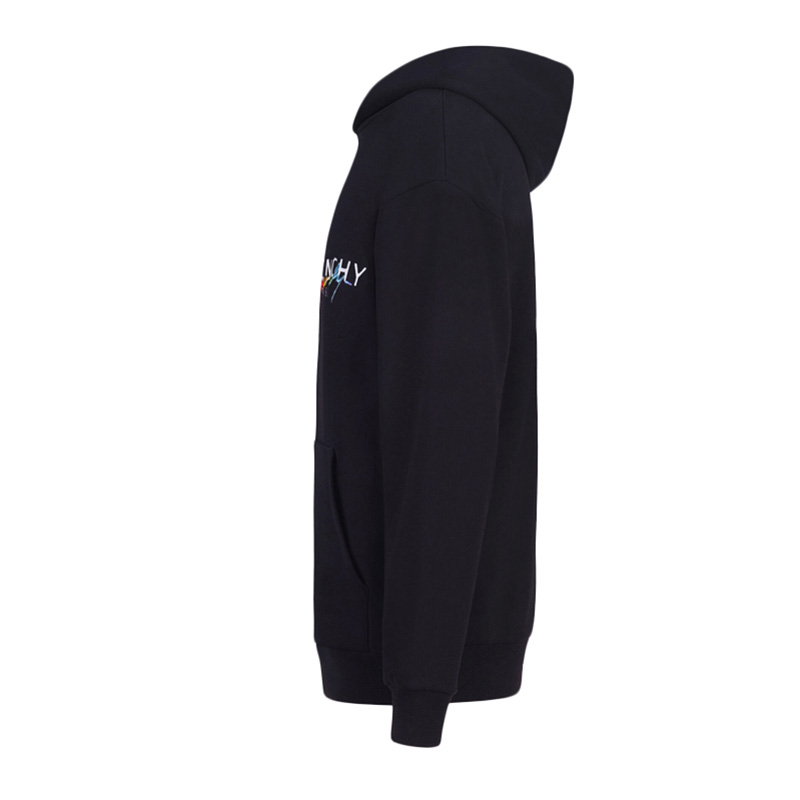 Givenchy 纪梵希 男士黑色渐变印花连帽卫衣 BMJ03D30AF-001商品第4张图片规格展示