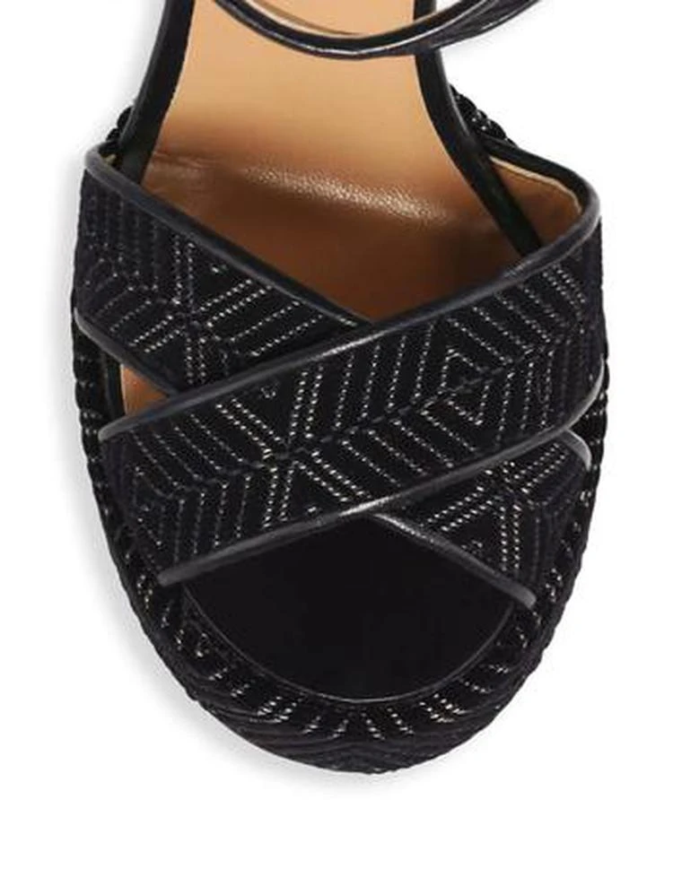 商品LAURENCE DACADE|Laurence Dacade - Rosange Velvet Platform Sandals,价格¥2138,第4张图片详细描述