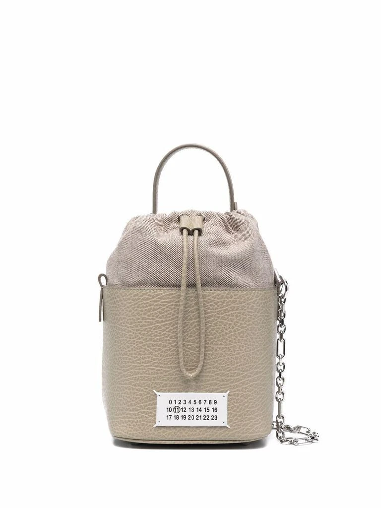 商品MAISON MARGIELA|Maison Margiela Womens Beige Leather Shoulder Bag,价格¥11002,第1张图片