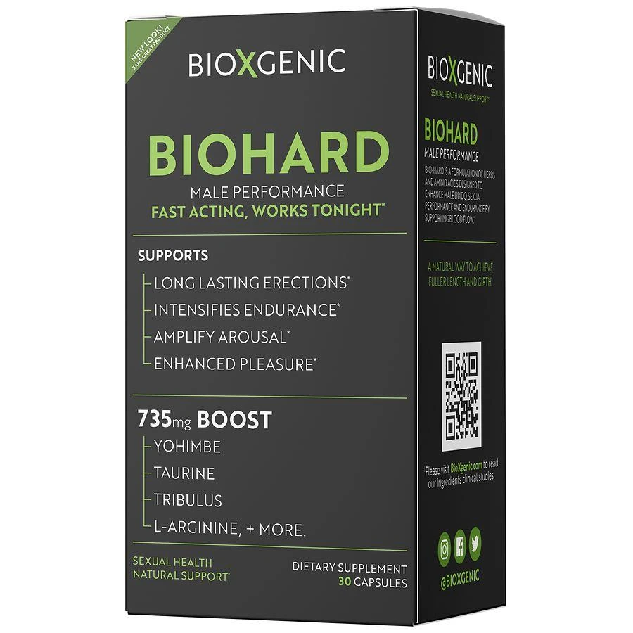商品BioXgenic|Bio-Hard Male Performance Capsules,价格¥293,第1张图片